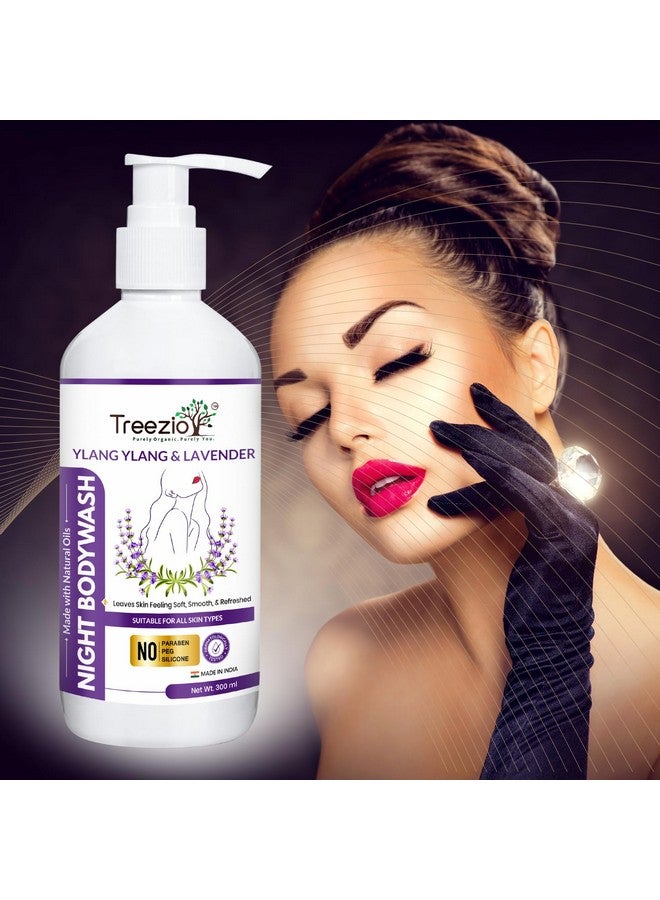 Treezio Ylang Ylang & Lavender Night Body Wash (300ml) | Shower Gel for Men and Women | Absolute Relax Body Wash, Stress Relaxing Moisturising | Soft & Youthful Skin I Sulphate & Paraben Free - Image 4