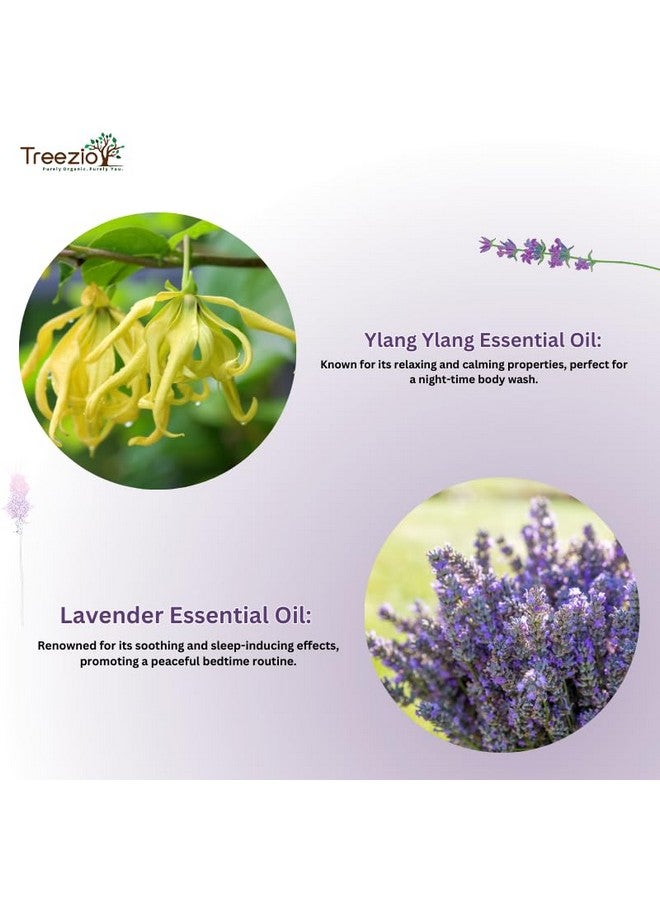 Treezio Ylang Ylang & Lavender Night Body Wash (300ml) | Shower Gel for Men and Women | Absolute Relax Body Wash, Stress Relaxing Moisturising | Soft & Youthful Skin I Sulphate & Paraben Free - Image 3