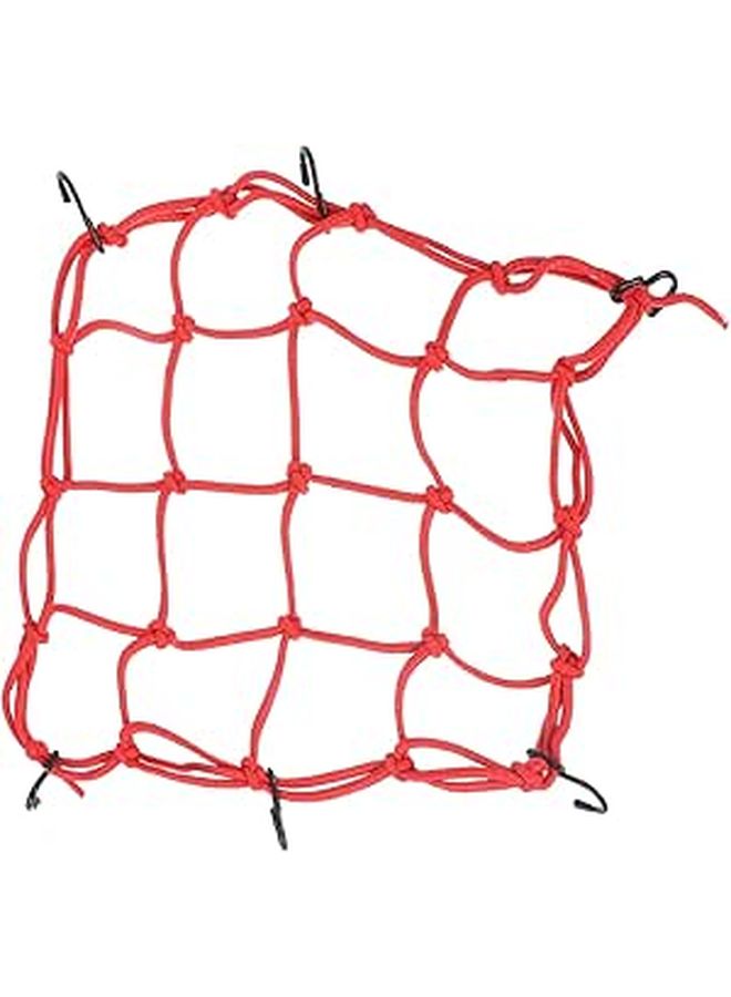 Motorcycle Helmet Elastic Net Rope With Reflective Latex Strip And Adjustable Hooks For Cargo Storage Secure Night Riding - Image 1