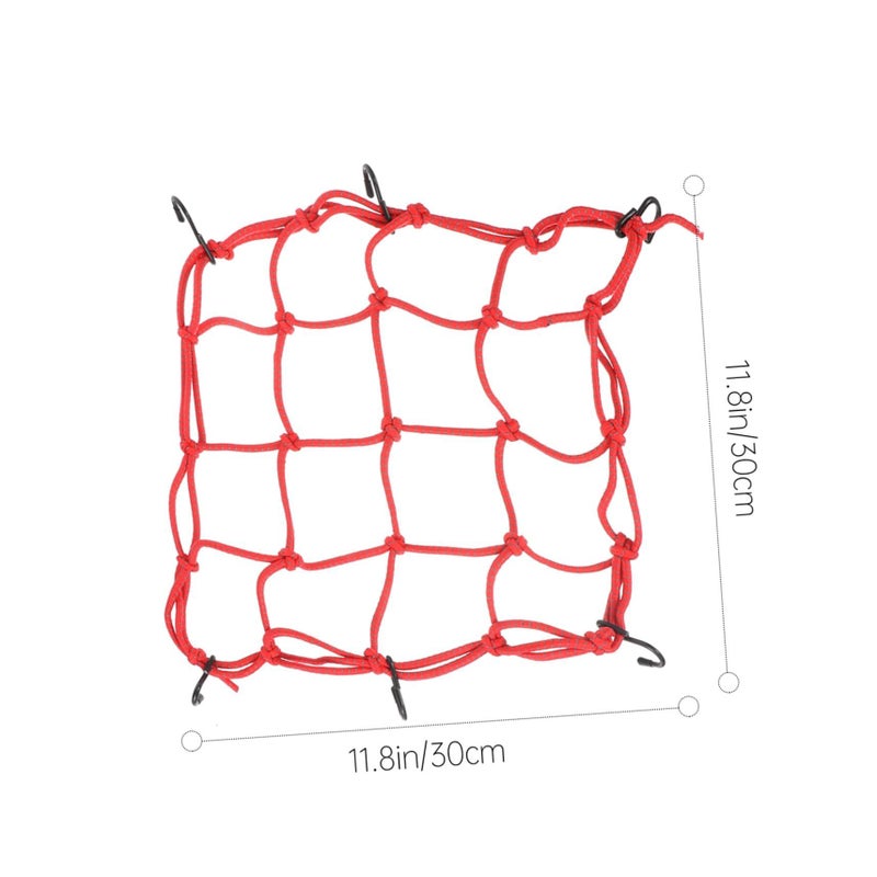 Motorcycle Helmet Elastic Net Rope With Reflective Latex Strip And Adjustable Hooks For Cargo Storage Secure Night Riding - Image 3