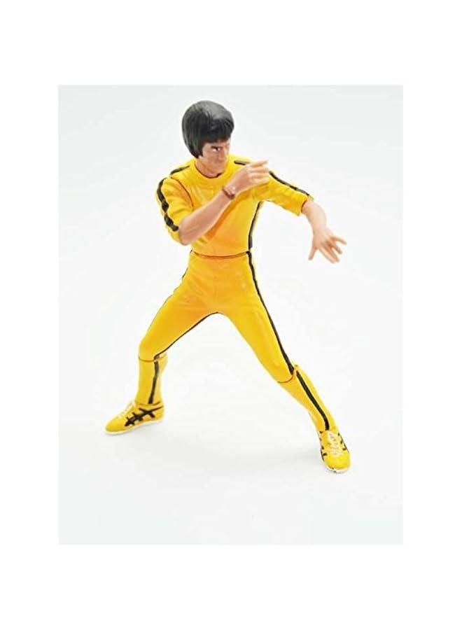 Palmetto Houseares Bruce Lee Figurine 4PCS Collection Set, Average Height of 4 Inch Hard Plastic Resin Figurine, Master of Chinese Kong Fu Martial Arts Ideal Collection Deco Set - Image 3