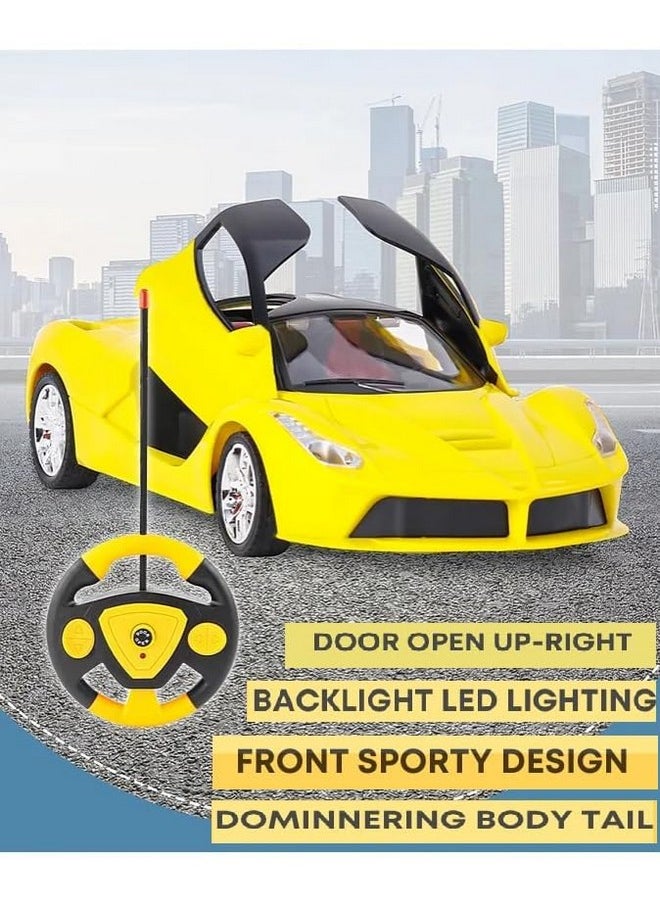 Sky Tech Sky Tech® Big Size Rechargeable Racing Car with Remote Control Sports Car with Openable Doors High Performance Rc Car with Led Lights for Kids Super Sports Car for Kids Speed Rc Car Toy  - Image 3