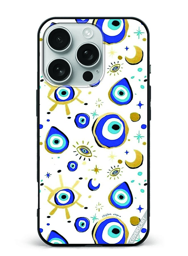 COVERSCART Protective Case Cover For Apple iPhone 16 Pro Max Evil Eye Design Multicolour