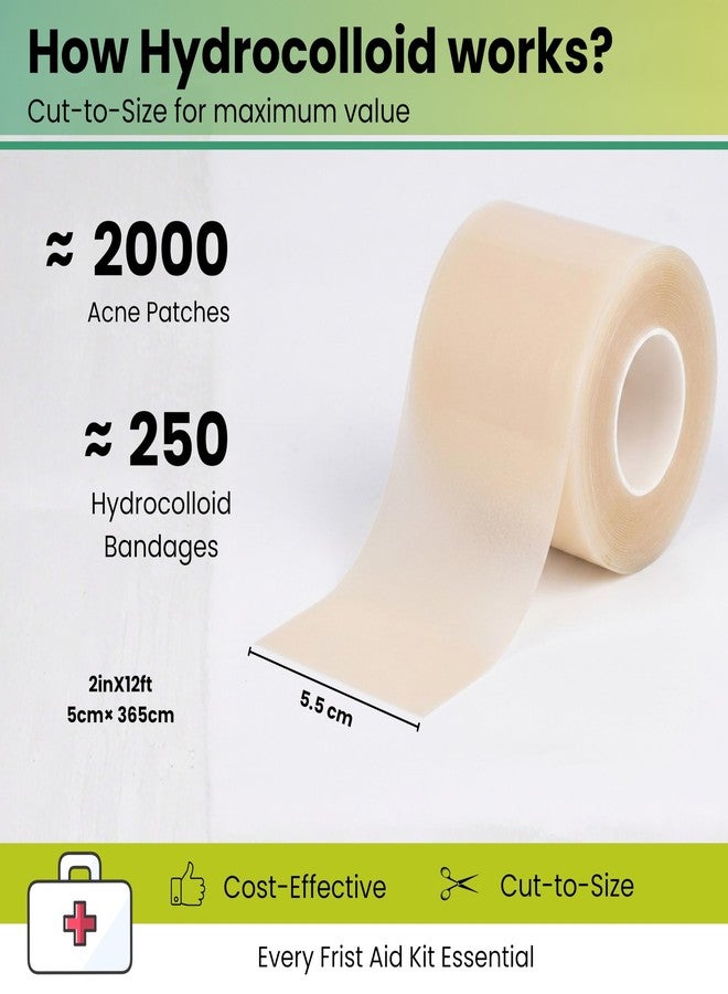 SELLSHO Hydrocolloid Dressing Roll 5cm x 365cm | Waterproof Wound Care Tape | Cut to Size Healing Patch for Cuts, Burns, Blisters & Acne | Medical Adhesive Skin Protection Roll - Image 5