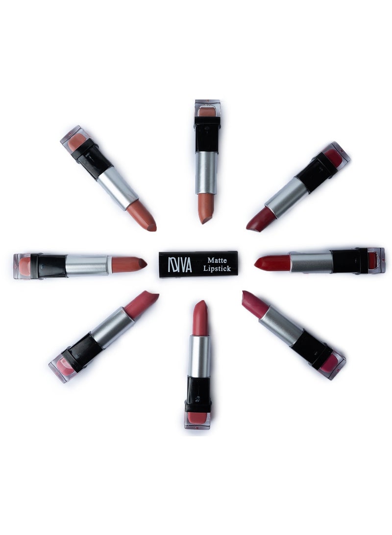 IDIVA Matte Lipstick, 8 different colors, long lasting up to 16 H - Image 5