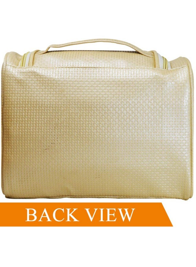 Adbeni Multifunctional Extra Large Cosmetic Bag for Travel | Waterproof Household Grooming Kit Storage | Makeup Organisers for Accessories for Men & Women(Cream) - Image 3