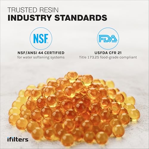 iFilters Resin Media Replacement for Water Softeners - 0.25 / ¼ Cubic Foot (CuFt) | 100% Ion Exchange Quality Cation | 8,000 Grain Capacity | Certified (MED-CAT-025) - Image 2