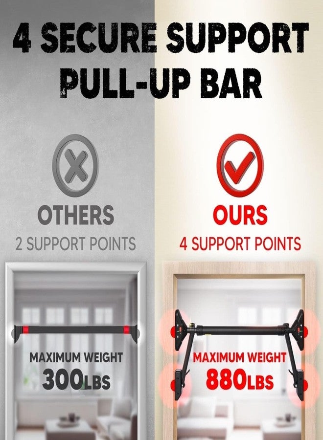 E-Jet Pull Up Bar/Chin up bar Upper Body Workout Bar, Super load-bearing: Dual Security Locking, Two-way Support Fitness Strength Training Equipment - Image 3