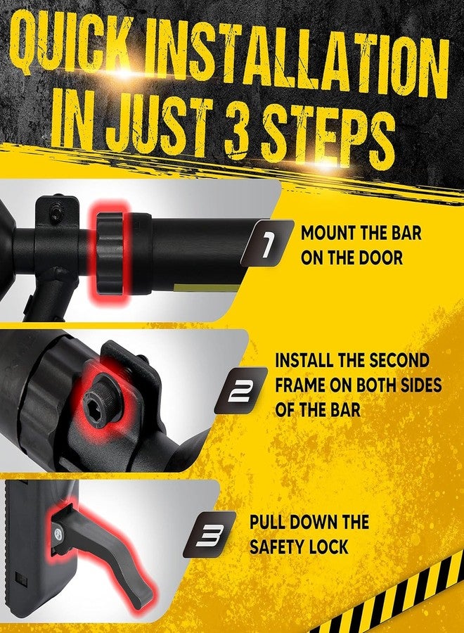 E-Jet Pull Up Bar/Chin up bar Upper Body Workout Bar, Super load-bearing: Dual Security Locking, Two-way Support Fitness Strength Training Equipment - Image 5