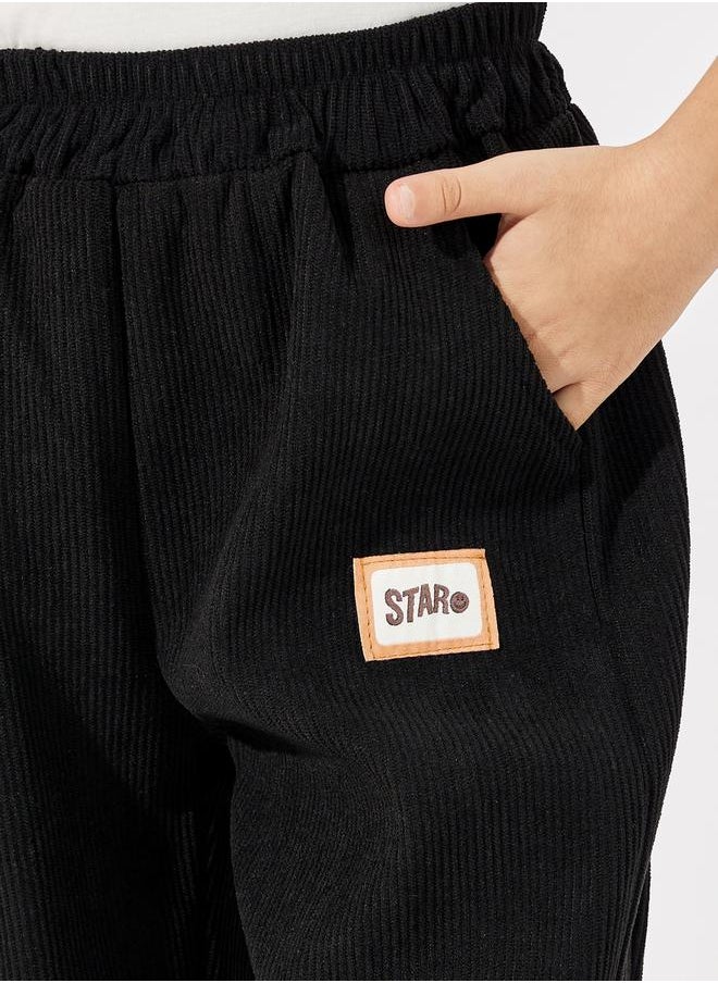 Styli - Patch Design Corduroy Joggers - Image 1