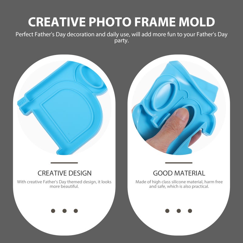 2 Sets Father's Day Photo Frame DIY Photo Frame Mold Desktop Mold - Image 4