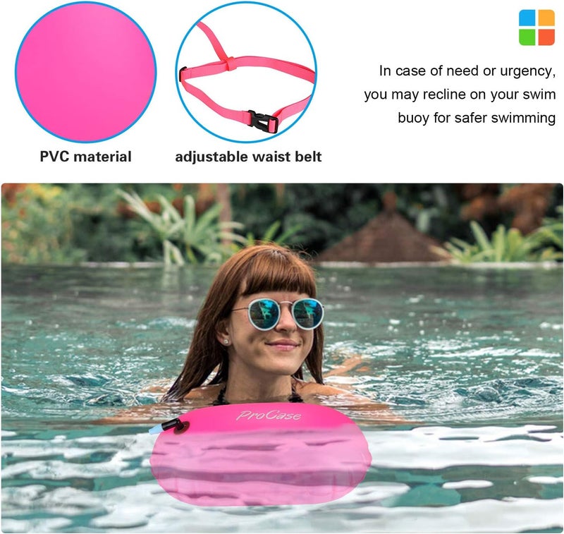 Procase Swim Buoy Float, Swimming Bubble Safety Float with Adjustable Waist Belt for Open Water Swimmers, Triathletes, Snorkelers, Kayakers, Safe Swim Trainers - Image 5