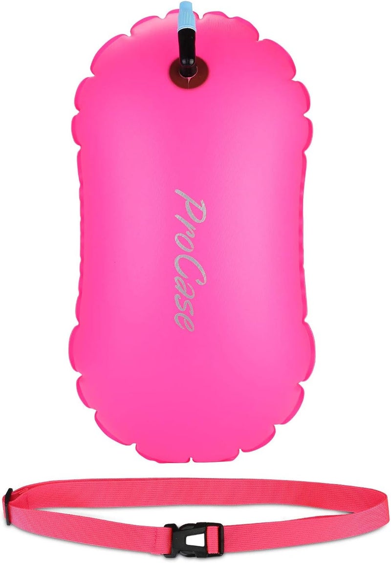 Procase Swim Buoy Float, Swimming Bubble Safety Float with Adjustable Waist Belt for Open Water Swimmers, Triathletes, Snorkelers, Kayakers, Safe Swim Trainers - Image 1