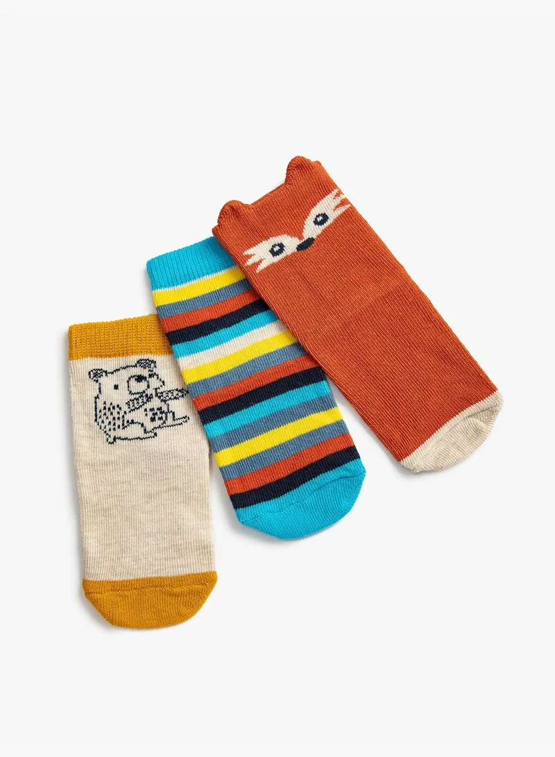 كوتون 3 Pack Multicolor Socks