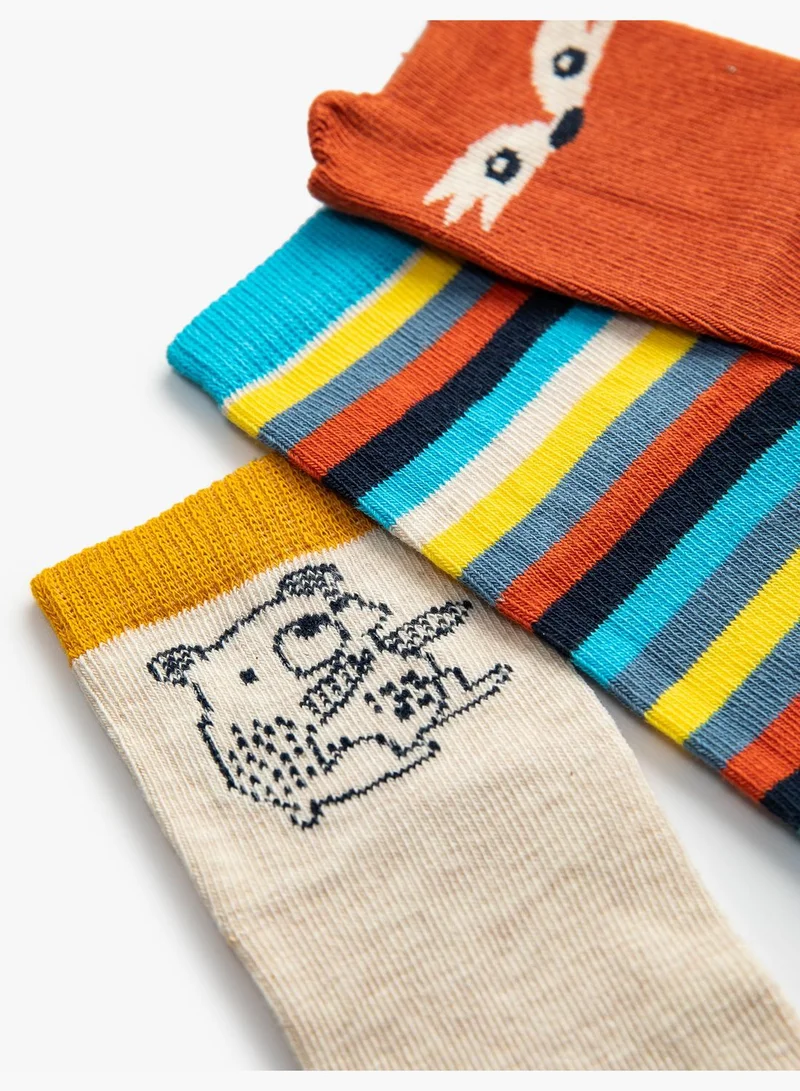 كوتون 3 Pack Multicolor Socks