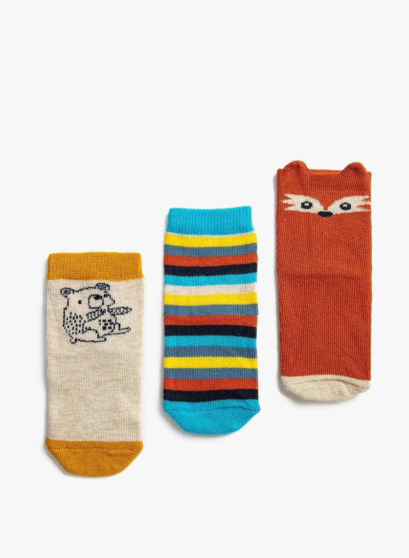 كوتون 3 Pack Multicolor Socks