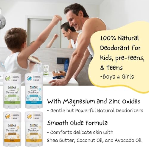 MONA BRANDS 100% Natural Deodorant for Kids | For Girls & Boys | Sensitive Skin | No Baking Soda | No Aluminum | Vegan, Non-GMO, Gluten and Cruelty free (VANILLA SPICE 1.76 Oz) - Image 4