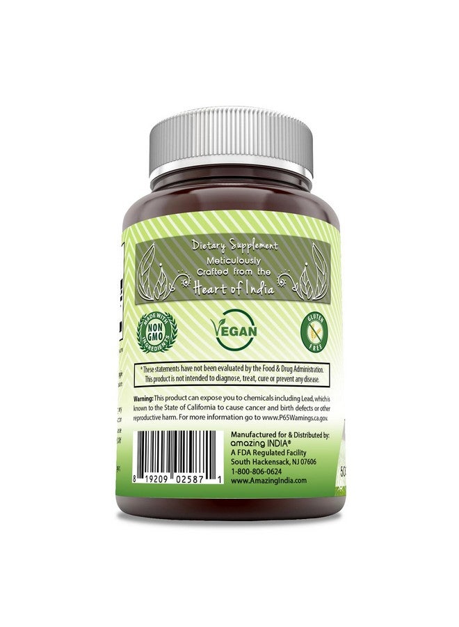 Amazing India DGL 500 mg 120 Veggie Capsules Supplement | Non-GMO | Gluten Free - Image 3