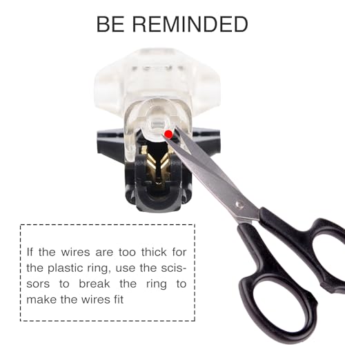 Brightfour T Tap Wire Connectors for 16-20 AWG Wires, No Wire Stripping Low Voltage Wire Splice Connectors, Solderless 3 Way 1 Pin 12 Pack - Image 5