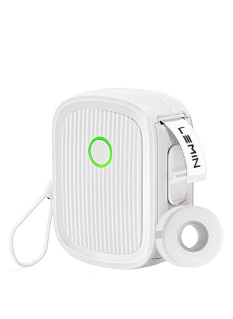 Label Maker Machine, Portable Bluetooth Mini Label Printer, Smart Phone Handheld Thermal Sticker Small Labeler Multiple Templates Font Icon Inkless for Home Office L12 host+1 roll 15 * 30