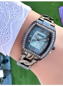 Ferrucci Rectangular Stone Women's Metal Band Wristwatch  - Image 1