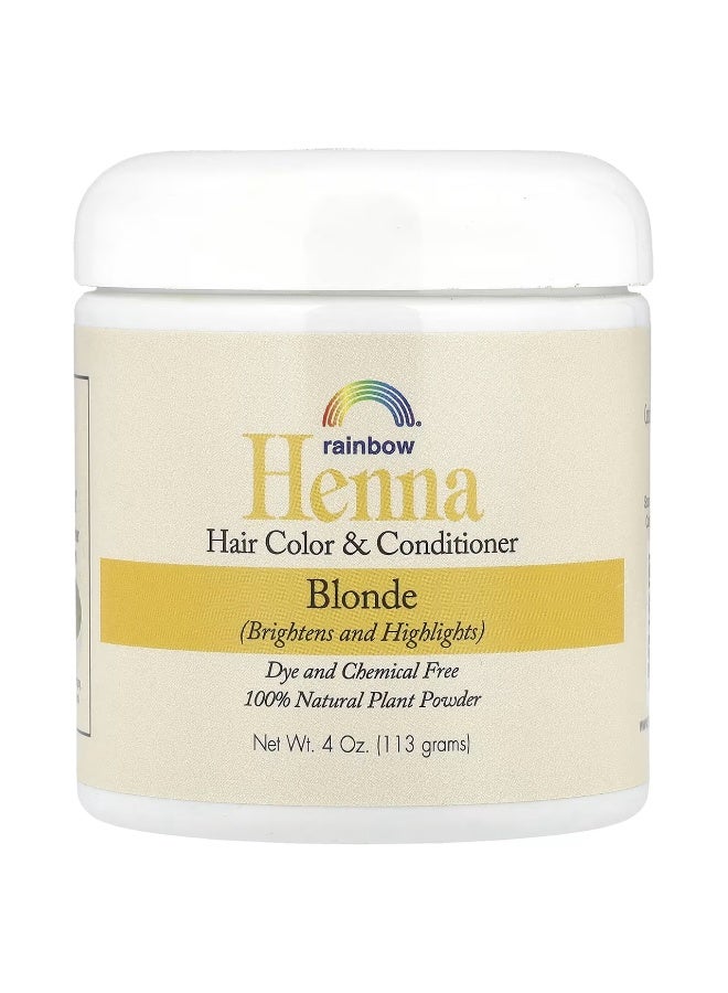 Research, Henna, Hair Color and Conditioner, Blonde, 4 oz (113 g)