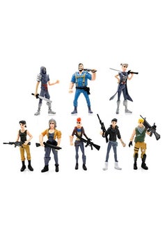 8pcs/set Fortnite Toys Anime Ornament Fortnite Action Figure Model Doll Toy height 4.5inch