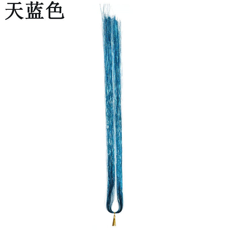 Generic Fashionable Glitter Weaves Q15 sky blue 