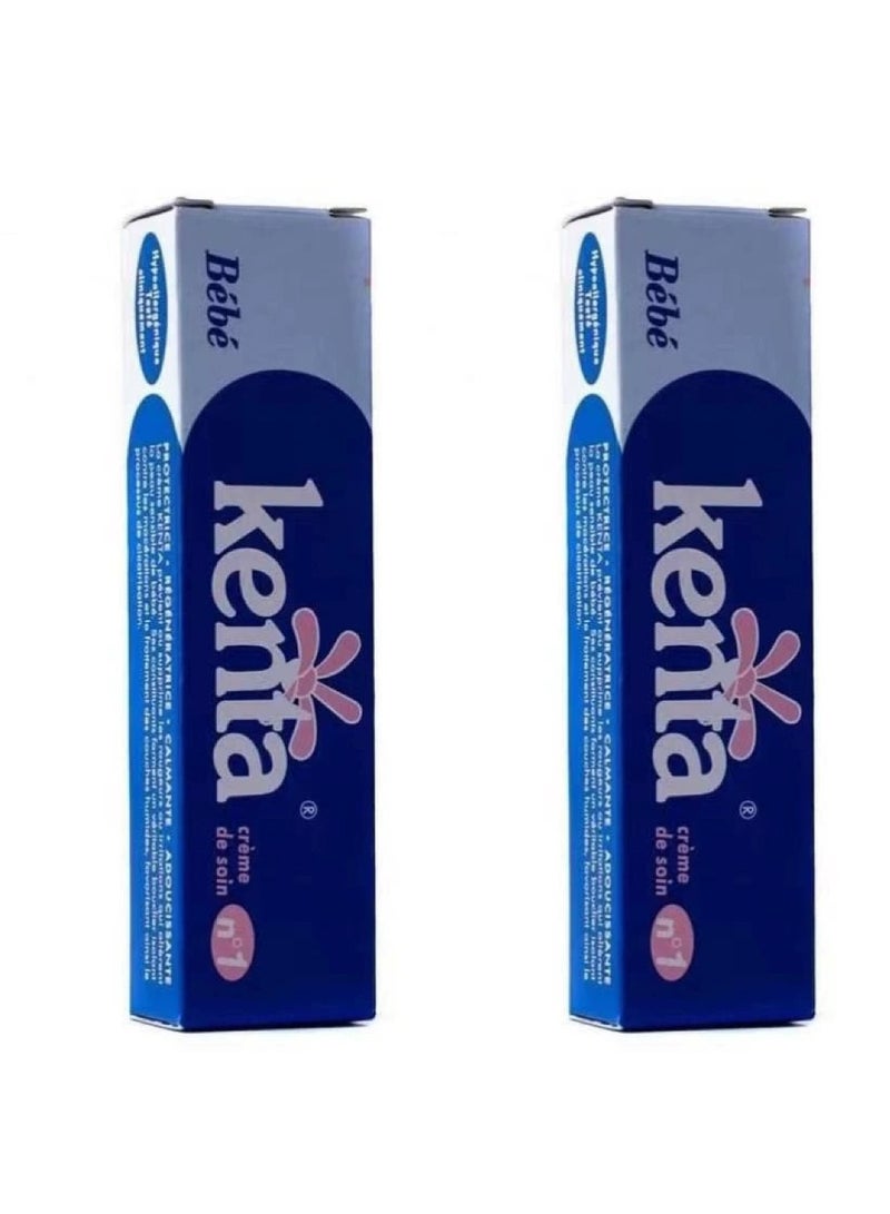 Pack of 2 Kenta Moroccan Cream for Makeup Base Foundation, Concealer, Skin Whitening, and Lightening Sensitive Areas, Protects, Relief And Treatment Of Diaper Rash 30g