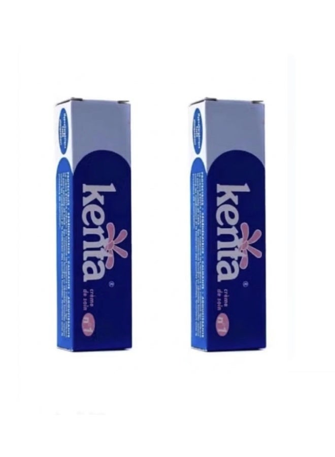 Pack of 2 Kenta Moroccan Cream for Makeup Base Foundation, Concealer, Skin Whitening, and Lightening Sensitive Areas, Protects, Relief And Treatment Of Diaper Rash 30g
