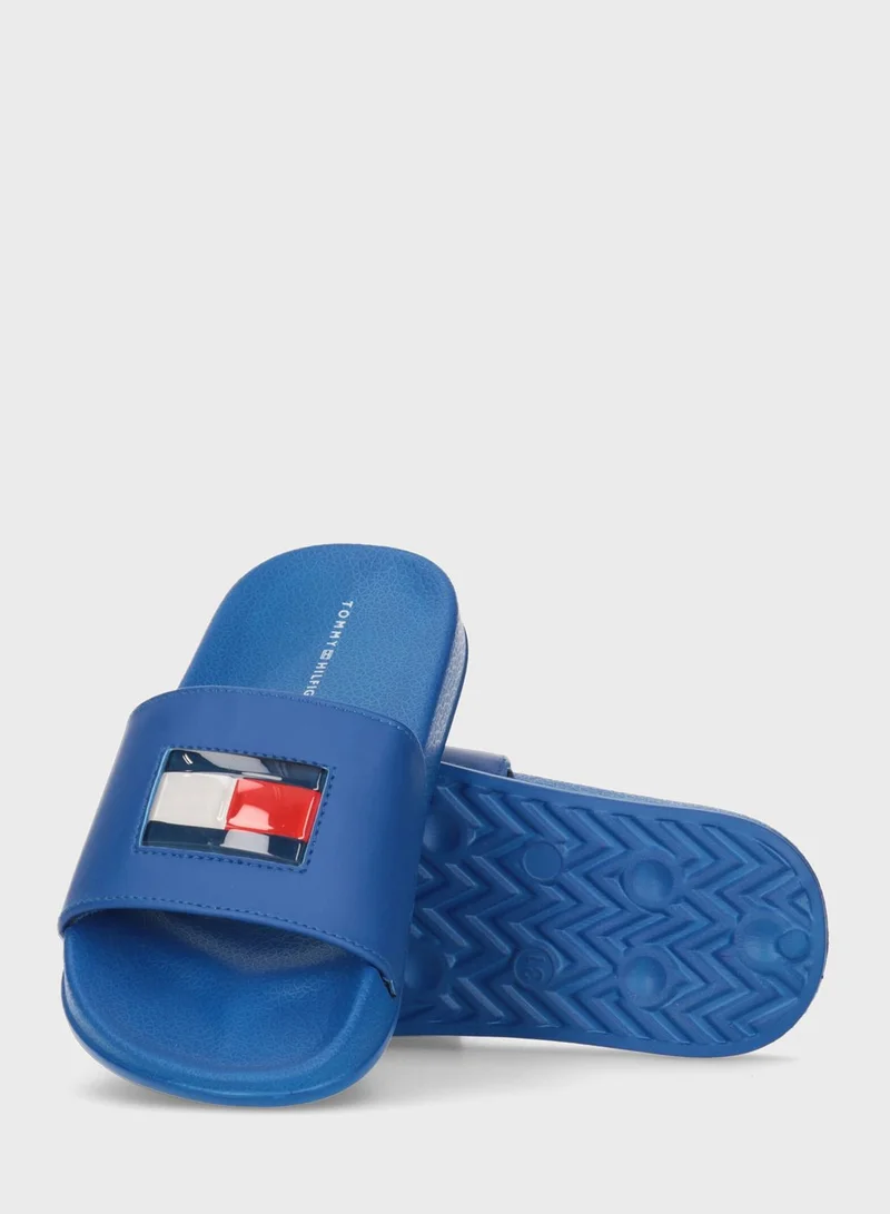 TOMMY HILFIGER Kids Flag Pool Slides