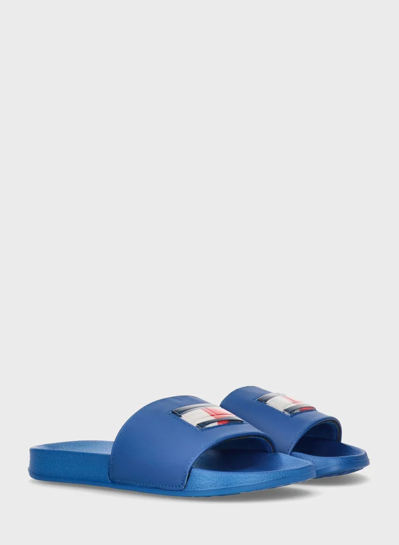TOMMY HILFIGER Kids Flag Pool Slides
