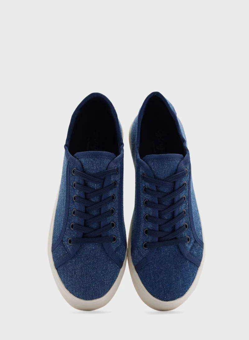 Ginger Denim Platform Tennis Sneaker