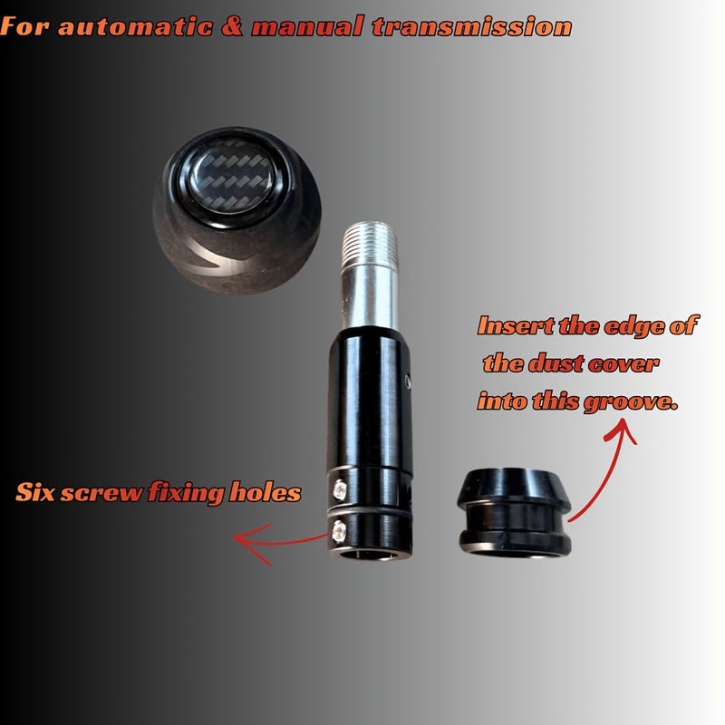 Universal Automatic Round Head Shift Knob 5.12 Inch Ergonomic Push Button Gear Shifter Aluminum Alloy Racing Interior Upgrade - Image 5