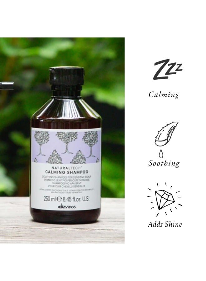 Davines Naturaltech CALMING Shampoo, Gentle Cleansing While Relieving Itch In Sensitive Scalps, 8.45 Fl. Oz. - Image 3