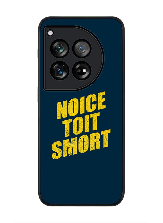 Stylizedd Rugged Black edge case for OnePlus 12R / OnePlus Ace 3 5G, Slim fit Soft Case Flexible Rubber Edges Anti Drop TPU Gel Thin Cover -  Noice Toit Smort  - Image 1