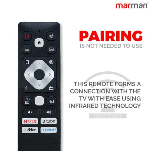 marman® Compatible with Acer Tv Remote Control Suitable for I and P Series 4K FHD UHD LED HD Ready Android TV Without Voice Command - Match Remote Key by Key with Existing Remote Control - Image 2