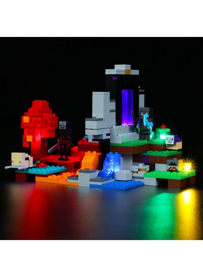 Vonado Led Light Kit For Lego The Ruined Portal 21172 Diy Lighting Compatible With Minecraft Lego Sets 21172 (No Lego Building Toy) Creative Gfits For Kids Birthday - Image 1