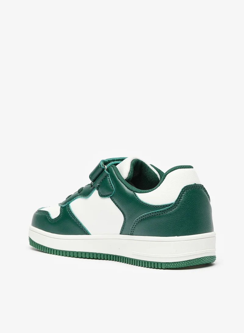 كابا Boys Colourblock Sneakers with Hook and Loop Closure