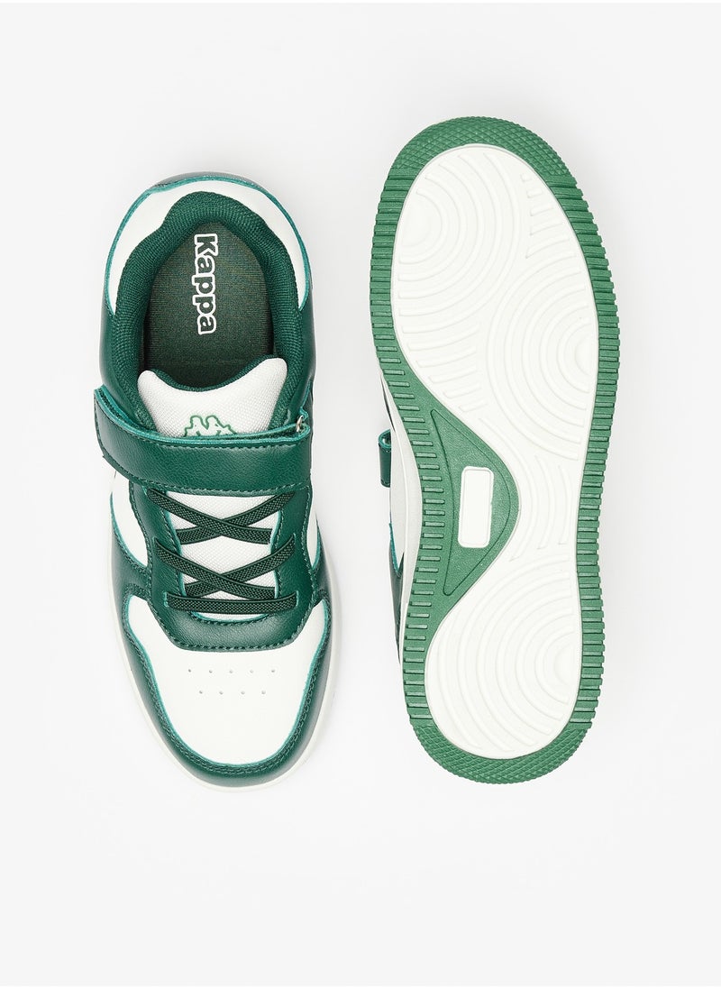 Kappa - Boys Colourblock Sneakers with Hook and Loop Closure - Image 1