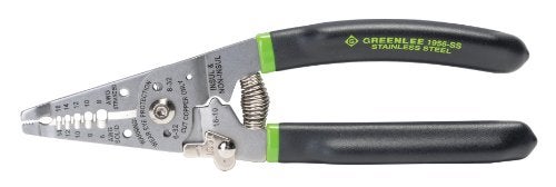 Greenlee 1956-SS Pro Stainless Wire Stripper, Cutter and Crimper Curve, 6-14AWG, 7.5-Inches - Image 2