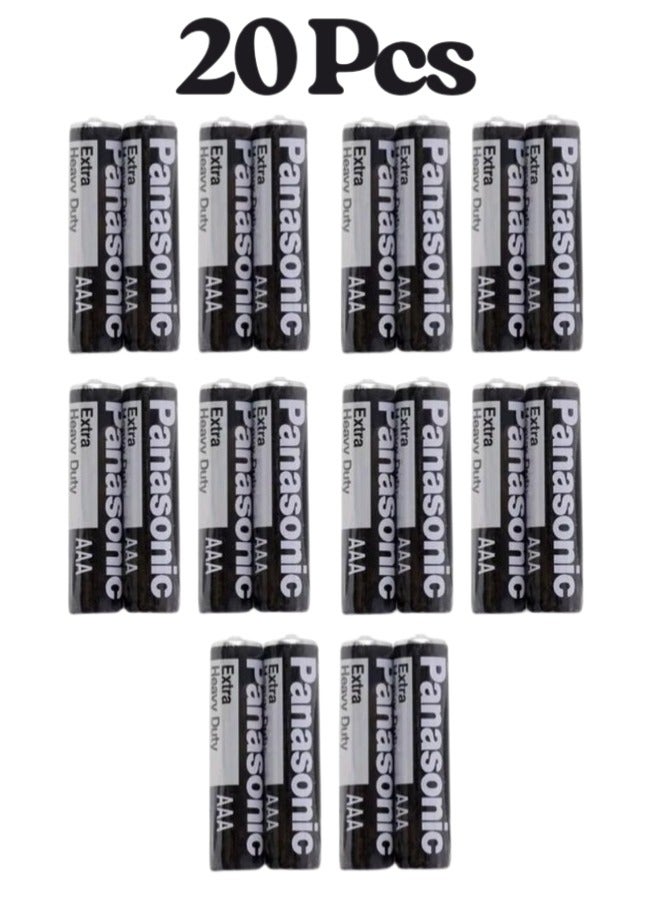 Panasonic 20 Pcs Panasonic Extra Heavy Duty AAA Battery ((20 Pcs))