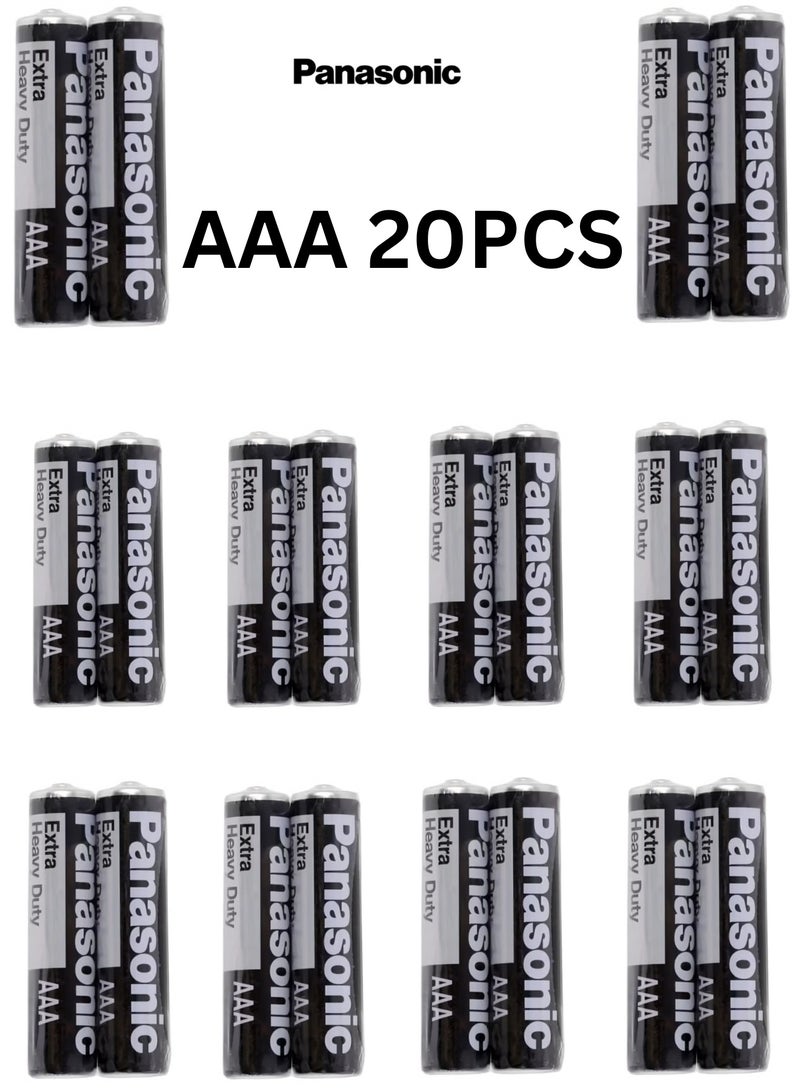 Panasonic 20 Pcs Panasonic Extra Heavy Duty AAA Battery ((20 Pcs)) - Image 1