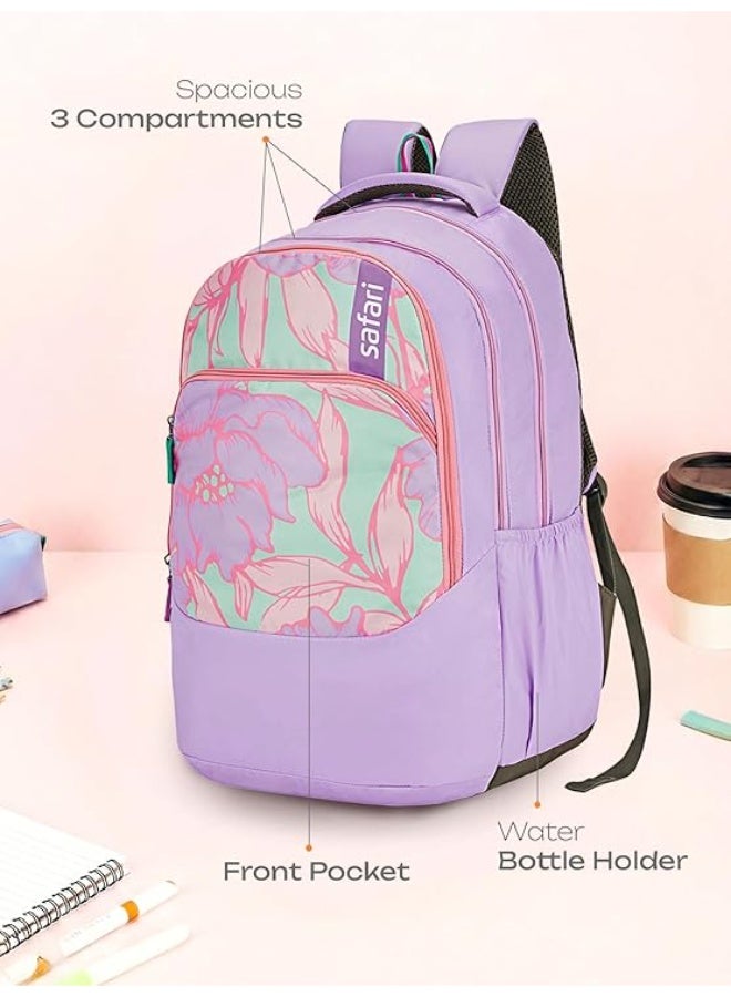 Safari Whisper School Bag For Girls, Capacity - 36L, 2 Compartments Backpack For kids - Image 1
