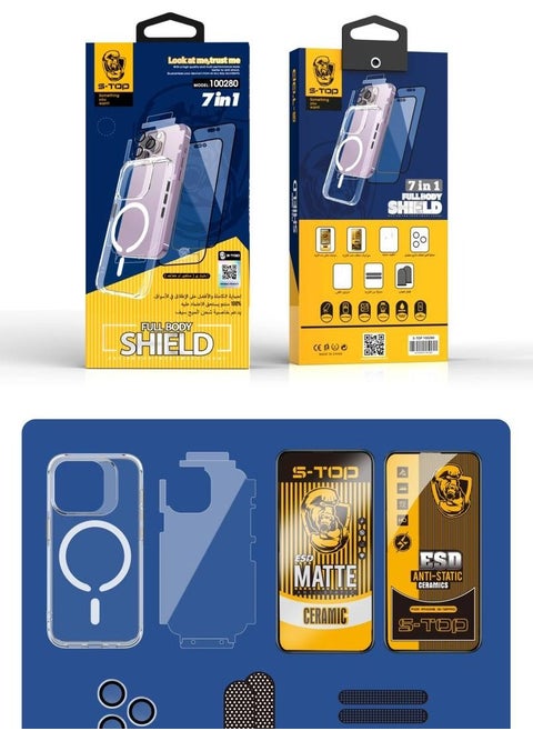Integrated protection package 7in1 IPHONE 15 PRO MAX