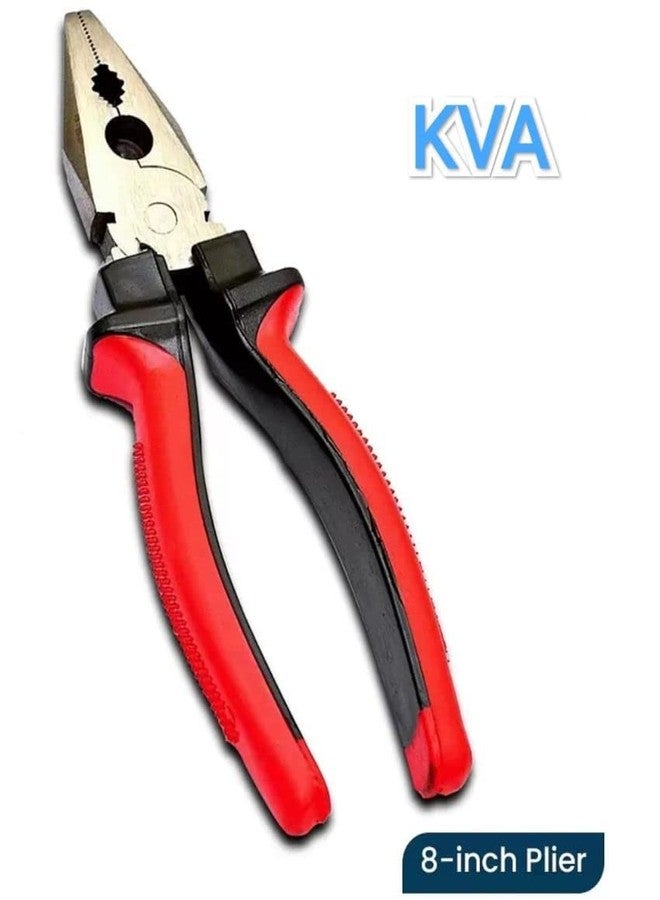 KVA Sturdy Steel Tools Hardware Combination Plier 8-inch for Home & Professional Use and Electrical Work - Image 2