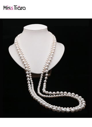 Double-layered shell bead long necklace multiple ways to wear high texture elegant for women Great Idea Gifts for Your Loved Ones - pzsku/Z57135B75816D8FA3F501Z/45/_/1695134334/98e3603f-75b3-4a90-987a-e25736c853b6