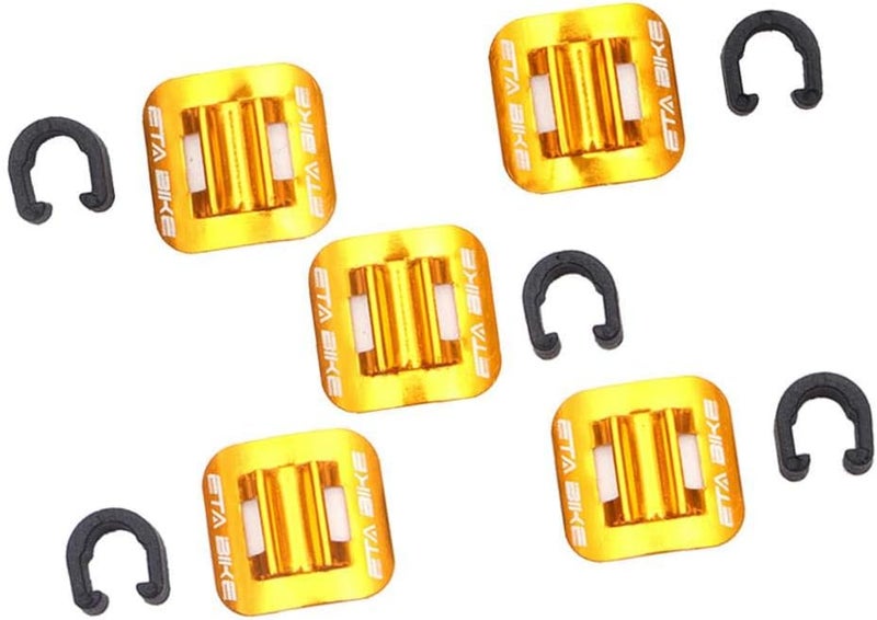 klarako 5 Pack Bike C Clips Clamps Housing Hose Guide & Adhesive Seat for MTB Mountain Folding Bicycle Brake Derailleur Shift Cables, Oil Tube  Choose Color - Image 4