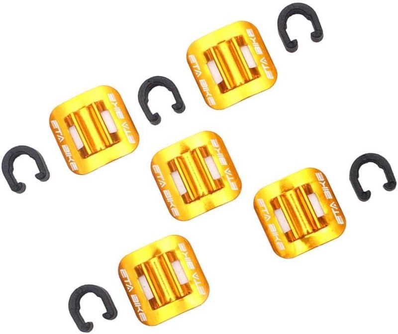 klarako 5 Pack Bike C Clips Clamps Housing Hose Guide & Adhesive Seat for MTB Mountain Folding Bicycle Brake Derailleur Shift Cables, Oil Tube  Choose Color - Image 5