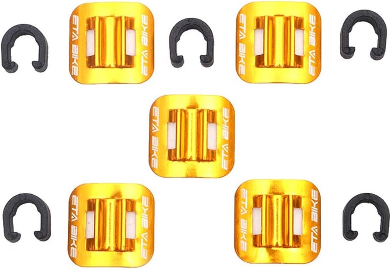 klarako 5 Pack Bike C Clips Clamps Housing Hose Guide & Adhesive Seat for MTB Mountain Folding Bicycle Brake Derailleur Shift Cables, Oil Tube  Choose Color - Image 2